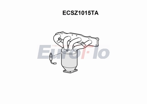 EuroFlo katalizátor - ECSZ1015TA - TothCarparts