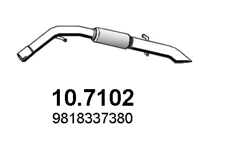 ASSO hátsó hangtompító - 10.7102 - TothCarparts