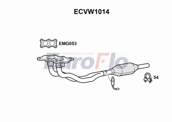 EuroFlo katalizátor - ECVW1014 - TothCarparts