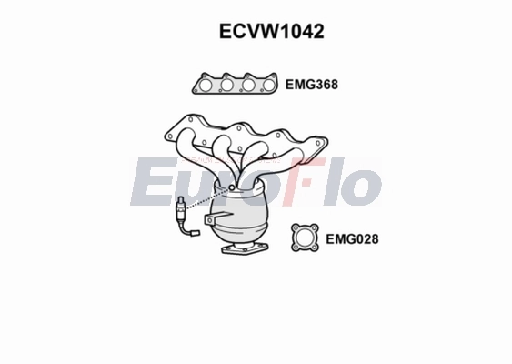 EuroFlo katalizátor - ECVW1042 - TothCarparts