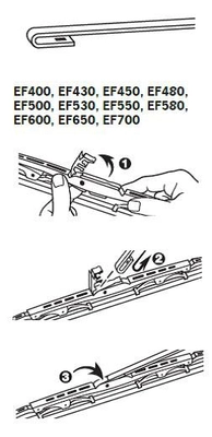 TRICO törlőlapát - EF480 - TothCarparts