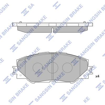 Hi-Q fékbetétkészlet, tárcsafék - SP2138(SD) - TothCarparts