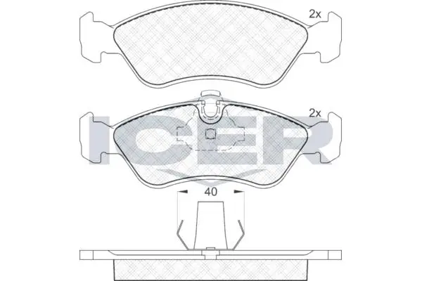 ANDEL fékbetétkészlet, tárcsafék - 181152 - TothCarparts