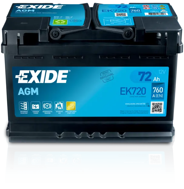 EXIDE Indító akkumulátor - EK720 - TothCarparts