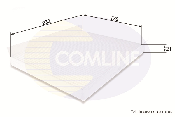 COMLINE szűrő, utastér levegő - EKF103 - TothCarparts