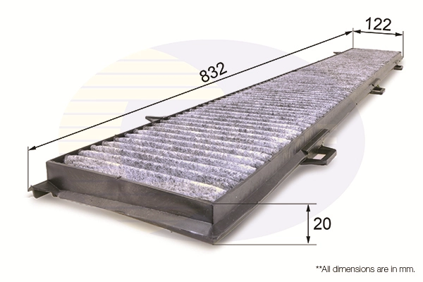 COMLINE szűrő, utastér levegő - EKF107A - TothCarparts