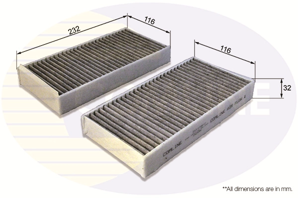 COMLINE szűrő, utastér levegő - EKF379A-2 - TothCarparts