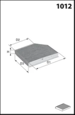 MECAFILTER szűrő, utastér levegő - EKR7417 - TothCarparts