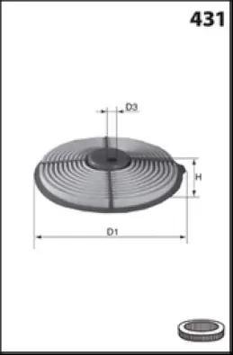 MECAFILTER légszűrő - EL3847 - TothCarparts