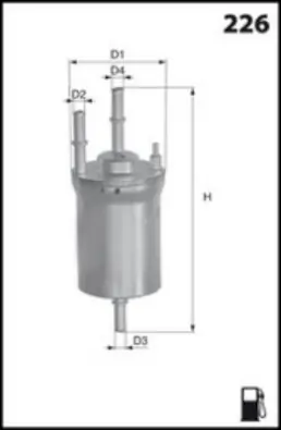 MECAFILTER Üzemanyagszűrő - ELE6106 - TothCarparts