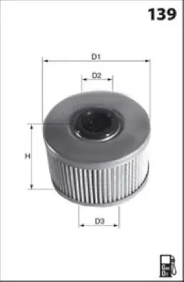 MECAFILTER Üzemanyagszűrő - ELG5245 - TothCarparts