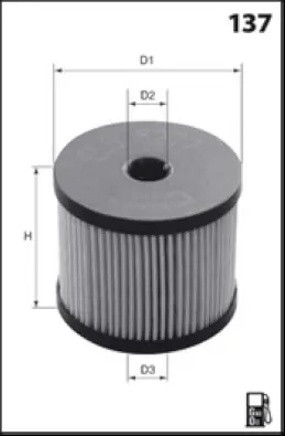 MECAFILTER Üzemanyagszűrő - ELG5277 - TothCarparts