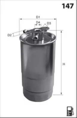 MECAFILTER Üzemanyagszűrő - ELG5279 - TothCarparts