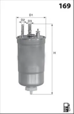 MECAFILTER Üzemanyagszűrő - ELG5400 - TothCarparts