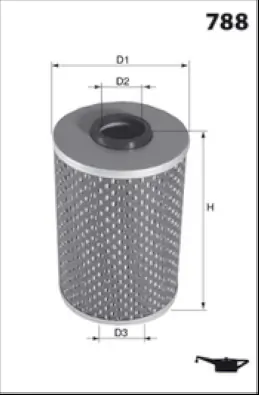 MECAFILTER olajszűrő - ELH4165 - TothCarparts
