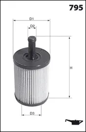 MECAFILTER olajszűrő - ELH4307 - TothCarparts