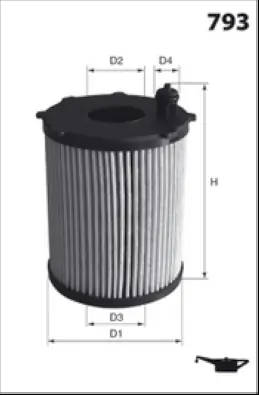 MECAFILTER olajszűrő - ELH4446 - TothCarparts