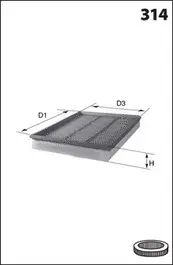 MECAFILTER légszűrő - ELP9072 - TothCarparts