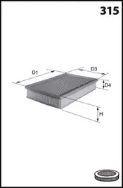 MECAFILTER légszűrő - ELP9073 - TothCarparts