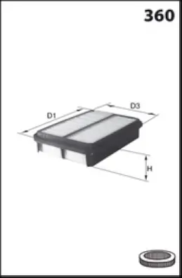 MECAFILTER légszűrő - ELP9225 - TothCarparts