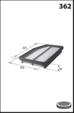MECAFILTER légszűrő - ELP9424 - TothCarparts