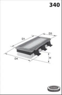 MECAFILTER légszűrő - ELP9449 - TothCarparts