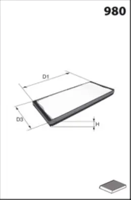 MECAFILTER szűrő, utastér levegő - ELR7151 - TothCarparts