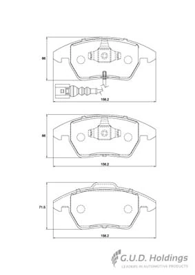 Safeline fékbetétkészlet, tárcsafék - D3553 - TothCarparts