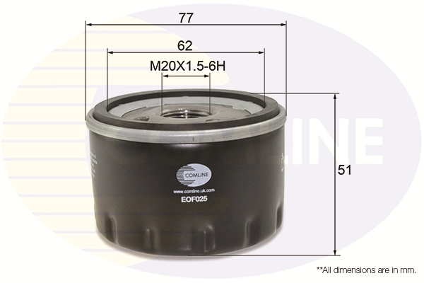 COMLINE olajszűrő - EOF025 - TothCarparts