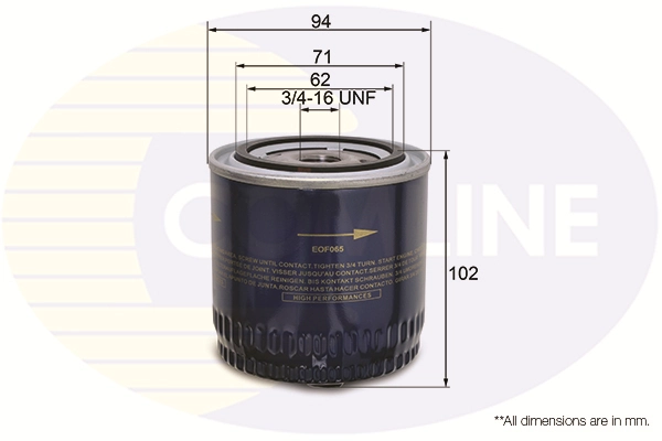 COMLINE olajszűrő - EOF065 - TothCarparts