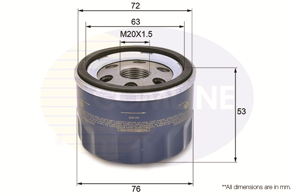 COMLINE olajszűrő - EOF176 - TothCarparts