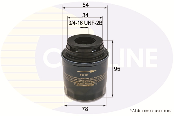 COMLINE olajszűrő - EOF250 - TothCarparts