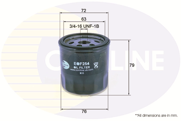 COMLINE olajszűrő - EOF254 - TothCarparts
