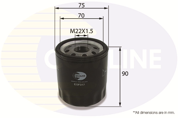 COMLINE olajszűrő - EOF317 - TothCarparts