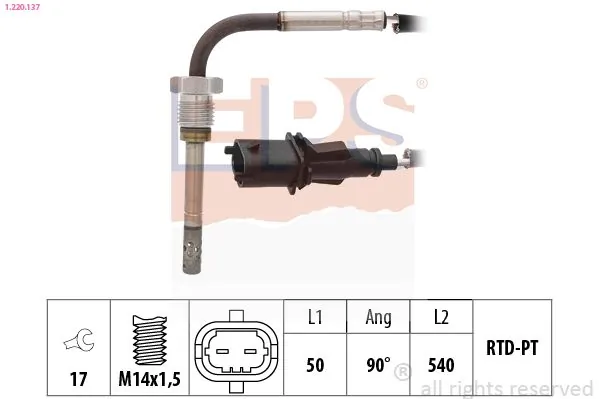 MDR Érzékelő, kipufogógáz-hőmérséklet - EPS-1220 137 - TothCarparts