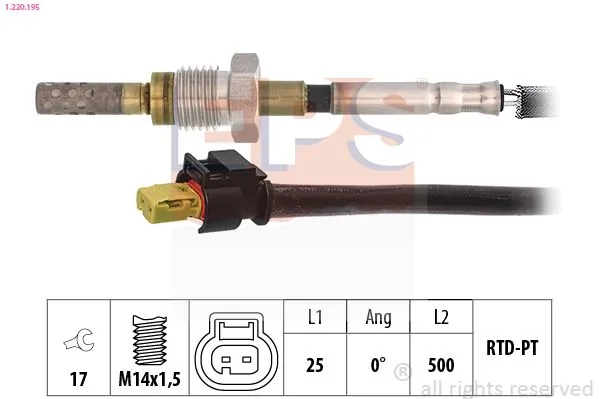 MDR Érzékelő, kipufogógáz-hőmérséklet - EPS-1220 195 - TothCarparts