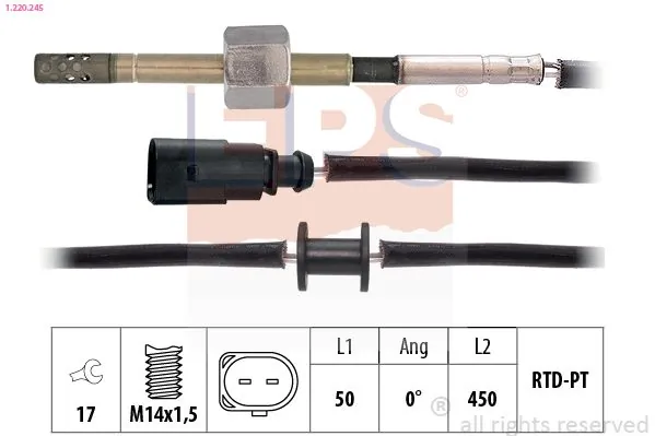 MDR Érzékelő, kipufogógáz-hőmérséklet - EPS-1220 245 - TothCarparts