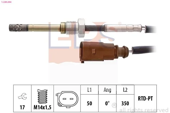 MDR Érzékelő, kipufogógáz-hőmérséklet - EPS-1220 264 - TothCarparts