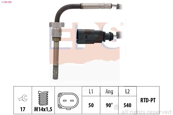 MDR Érzékelő, kipufogógáz-hőmérséklet - EPS-1220 288 - TothCarparts