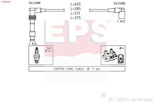 MDR gyújtókábelkészlet - EPS-1500 688 - TothCarparts