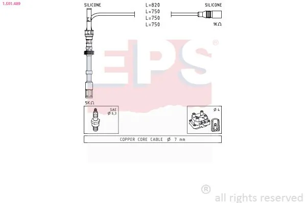 MDR gyújtókábelkészlet - EPS-1501 489 - TothCarparts