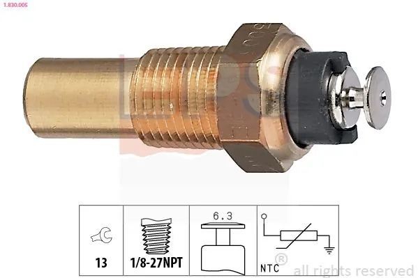 MDR érzékelő, hűtőfolyadék-hőmérséklet - EPS-1830 005 - TothCarparts