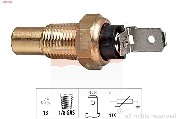 MDR érzékelő, hűtőfolyadék-hőmérséklet - EPS-1830 080 - TothCarparts