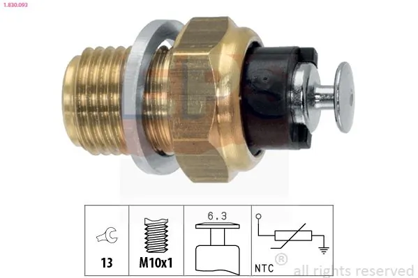 MDR érzékelő, hűtőfolyadék-hőmérséklet - EPS-1830 093 - TothCarparts
