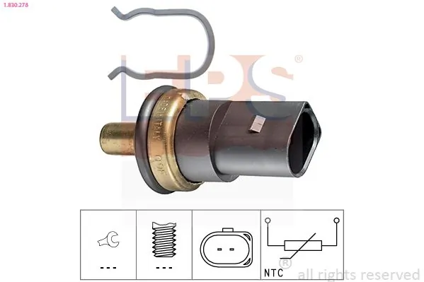 MDR érzékelő, hűtőfolyadék-hőmérséklet - EPS-1830 278 - TothCarparts