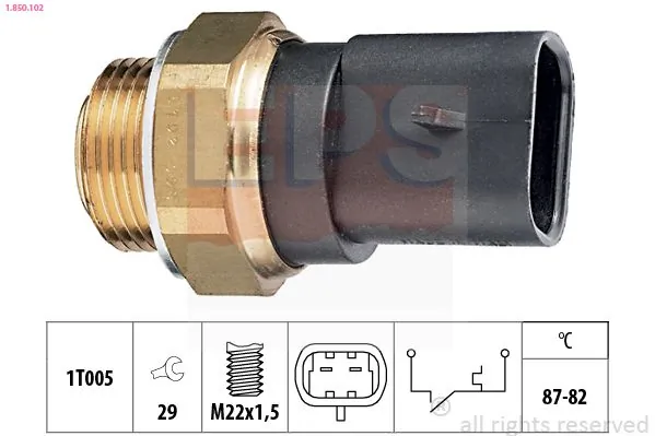 MDR hőkapcsoló, hűtőventilátor - EPS-1850 102 - TothCarparts