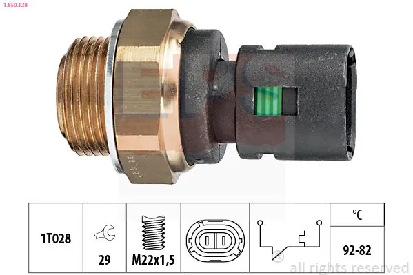 MDR hőkapcsoló, hűtőventilátor - EPS-1850 128 - TothCarparts