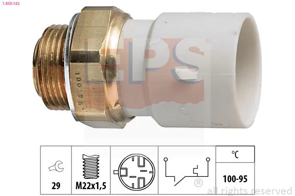 MDR hőkapcsoló, hűtőventilátor - EPS-1850 182 - TothCarparts