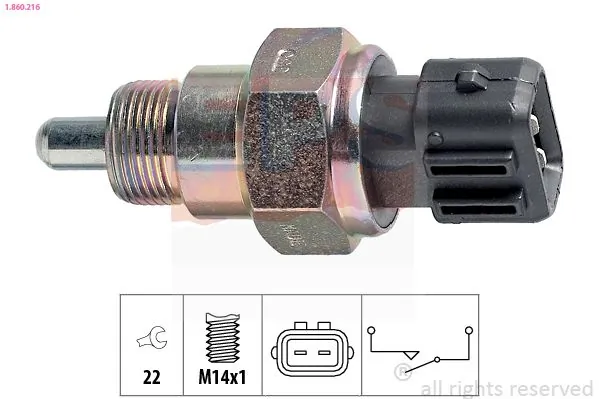 MDR kapcsoló, tolatólámpa - EPS-1860 216 - TothCarparts