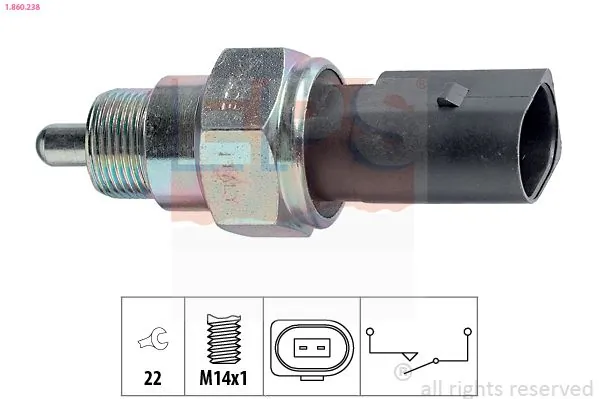 MDR kapcsoló, tolatólámpa - EPS-1860 238 - TothCarparts